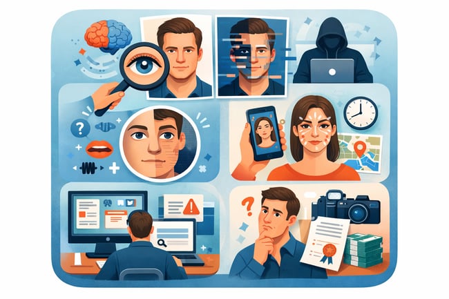 imagen sin texto con esquinas redondeadas sobre Gua prctica cmo saber si es un deepfakeTe compartimos algunas recomendaciones para que puedas estar at-2