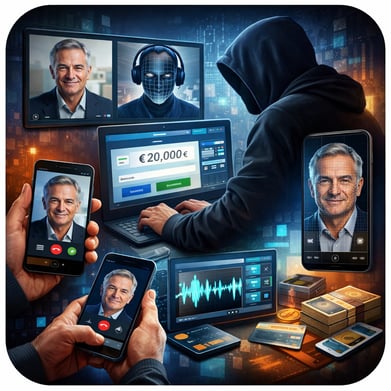 una imagen sobre Los deepfakes y especficamente deepfakes bancarios son una amenaza emergente que utiliza la Inteligencia Artificial para crear medios