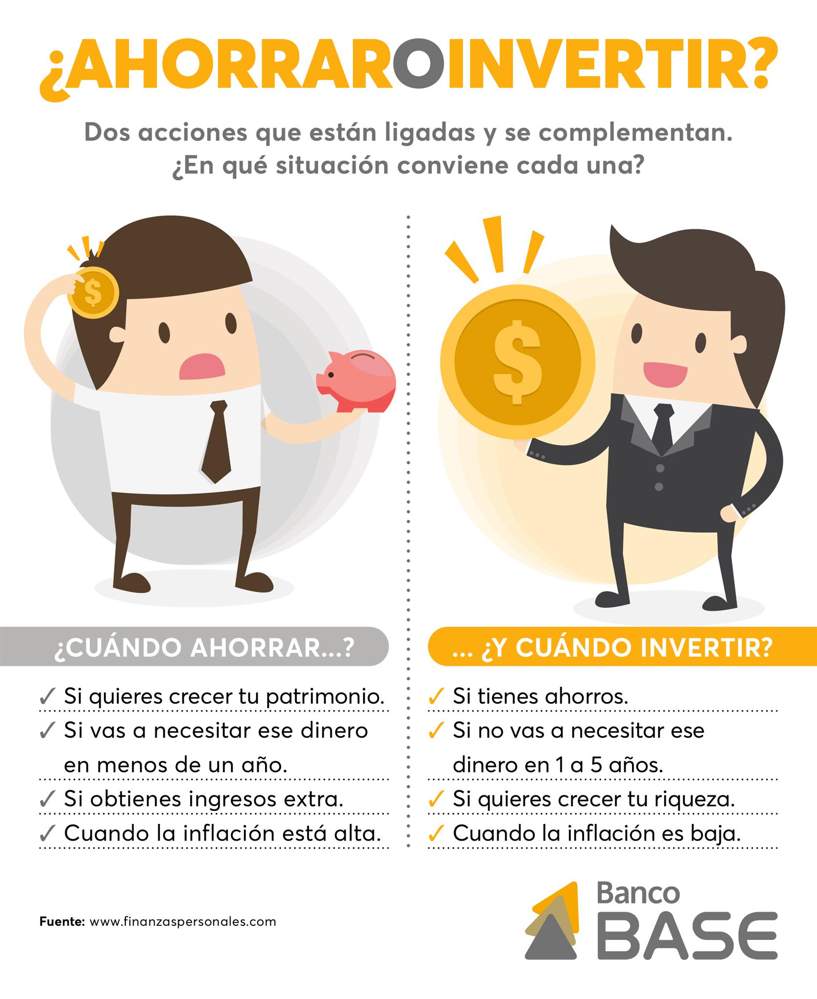 La Principal Diferencia Que Debes Saber Sobre Invertir O Ahorrar